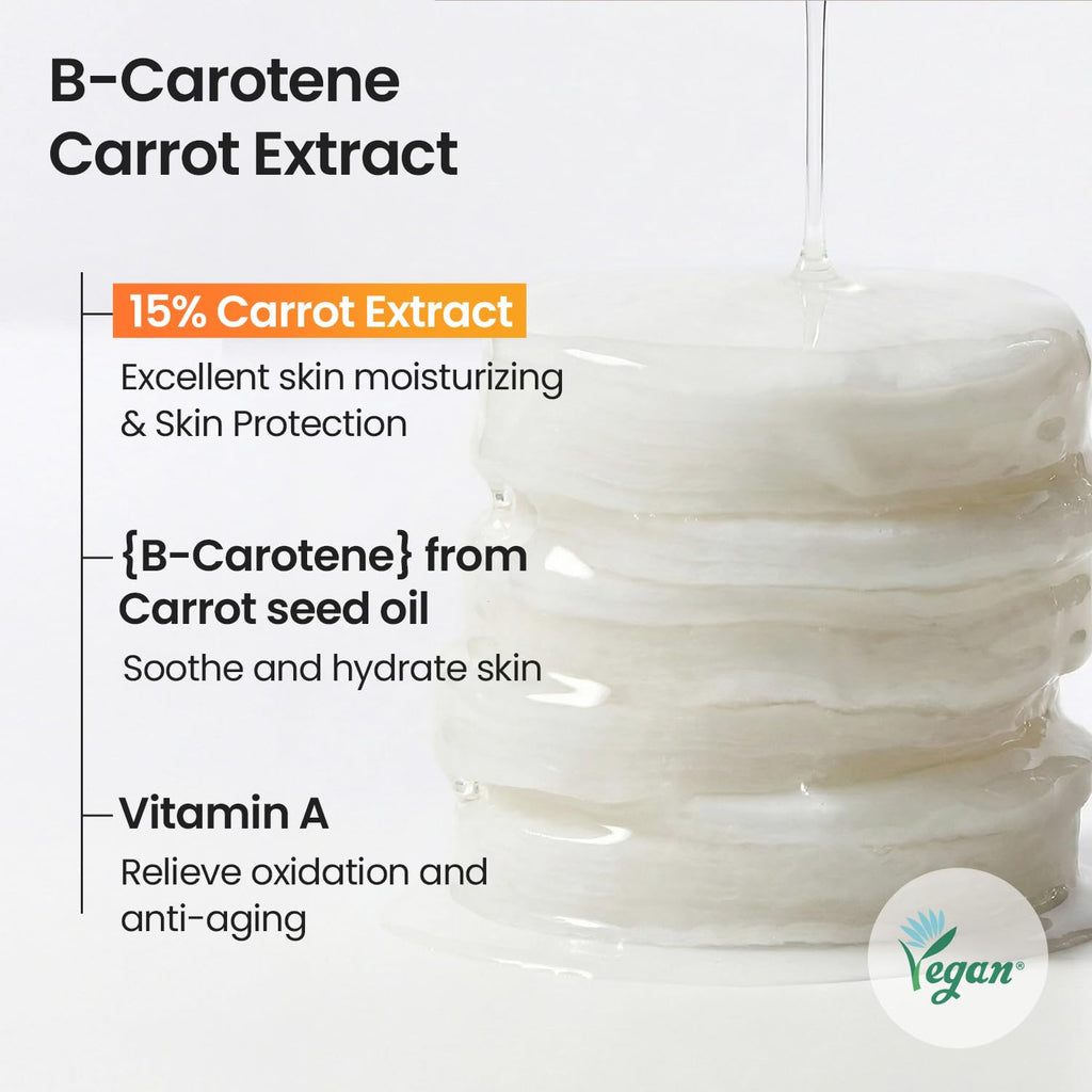 SKINFOOD Carrot Carotene Toner Pads, Hydrating & Soothing for Dry Skin, Instant Cooling, After Sun & Heat Care, Cotton Facial Toner Pads, Korean Skincare for Face (60 Counts)