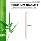 HOPELF Bamboo Toothpicks for Teeth Cleaning, Appetizer, Olive, Barbecue, Fruit, Double-Points Wooden Toothpick.1200 Count