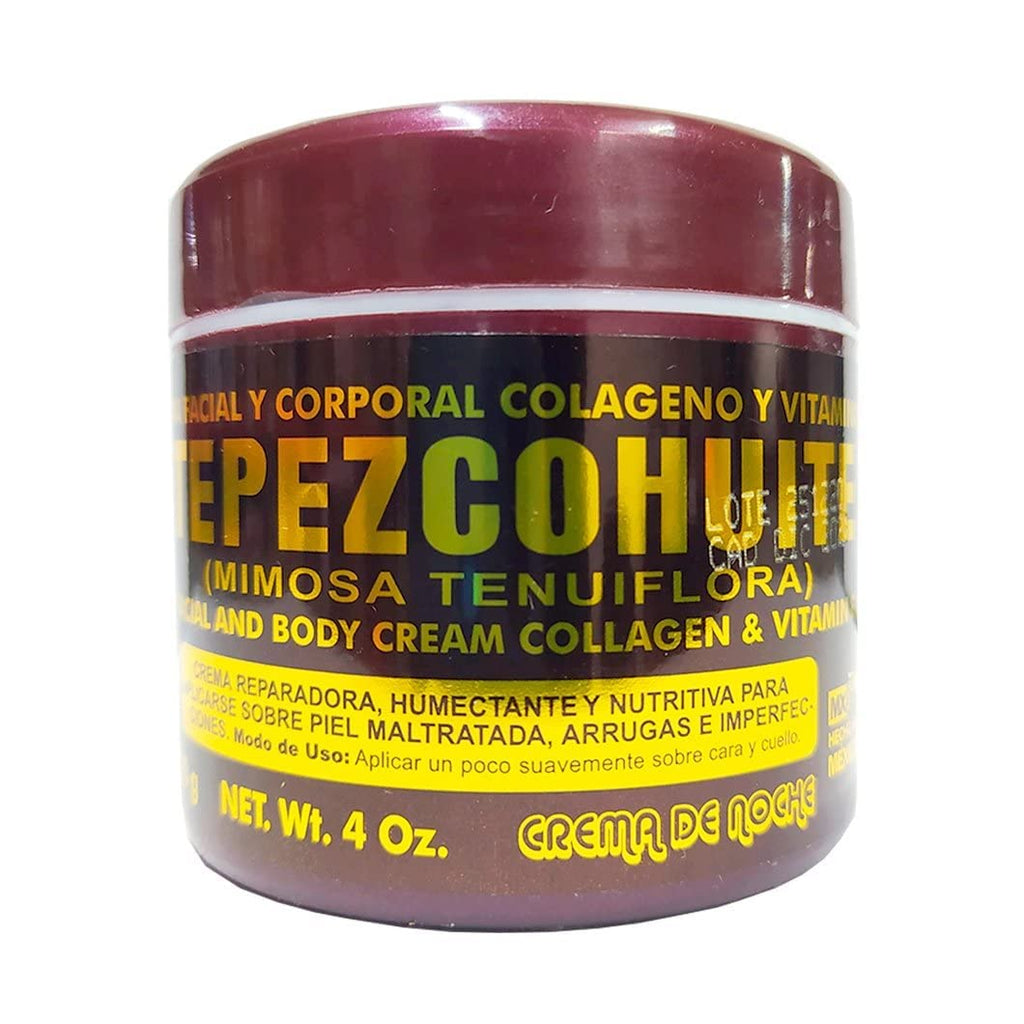 Del Indio Papago Tepezcohuite Night Cream 60g 2.02Fl Oz 2 Pack - Reduce Expression Lines - Clarifies Skin Imperfections