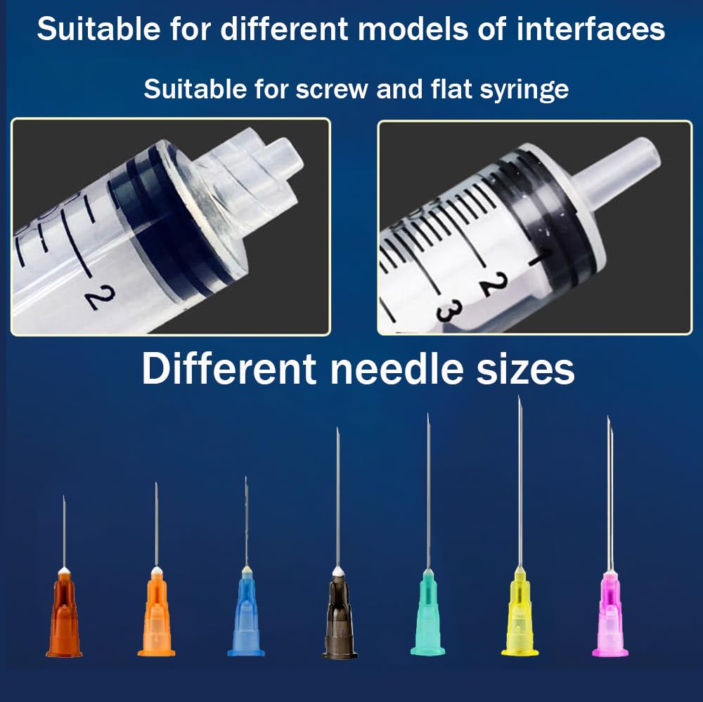 23g 1.5 Inch Needle， 23 Gauge 1.5 Inch Needle， （100Pack） 23 Gauge Needle for Scientific Labs， Individual Sealed Package