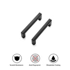 Ravinte 60 Pack 3 Inch Matte Black Square Bar Drawer Handles - Slim Black Cabinet Handles and Black Pulls for Kitchen Cabinet Hardware