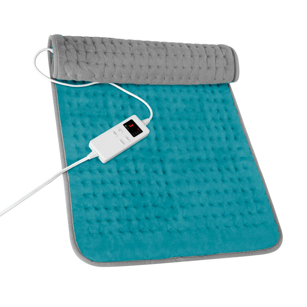 Electric Heating Pad for Back Pain Relief, Large Heating Pads for Body Muscle Pain Cramps Relief, 6 Heating & 4 Timer Setting, Machine Washable, Gift for Grandparents(17'' x 33'')