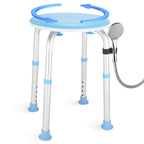 pxsulliao FSA/HSA Adjustable Swivel Bath Seat Shower Chair for Inside Shower, Shower Seat for Inside Tub Bathroom Bench Bath Chair for Elderly and Disabled,Eligible 350 lbs Adjustable Shower Stool