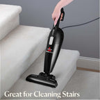 Bissell 2033M Featherweight Stick Lightweight Bagless Vacuum and Electric Broom with Crevice Tool for Hard Floors and Carpets, Black