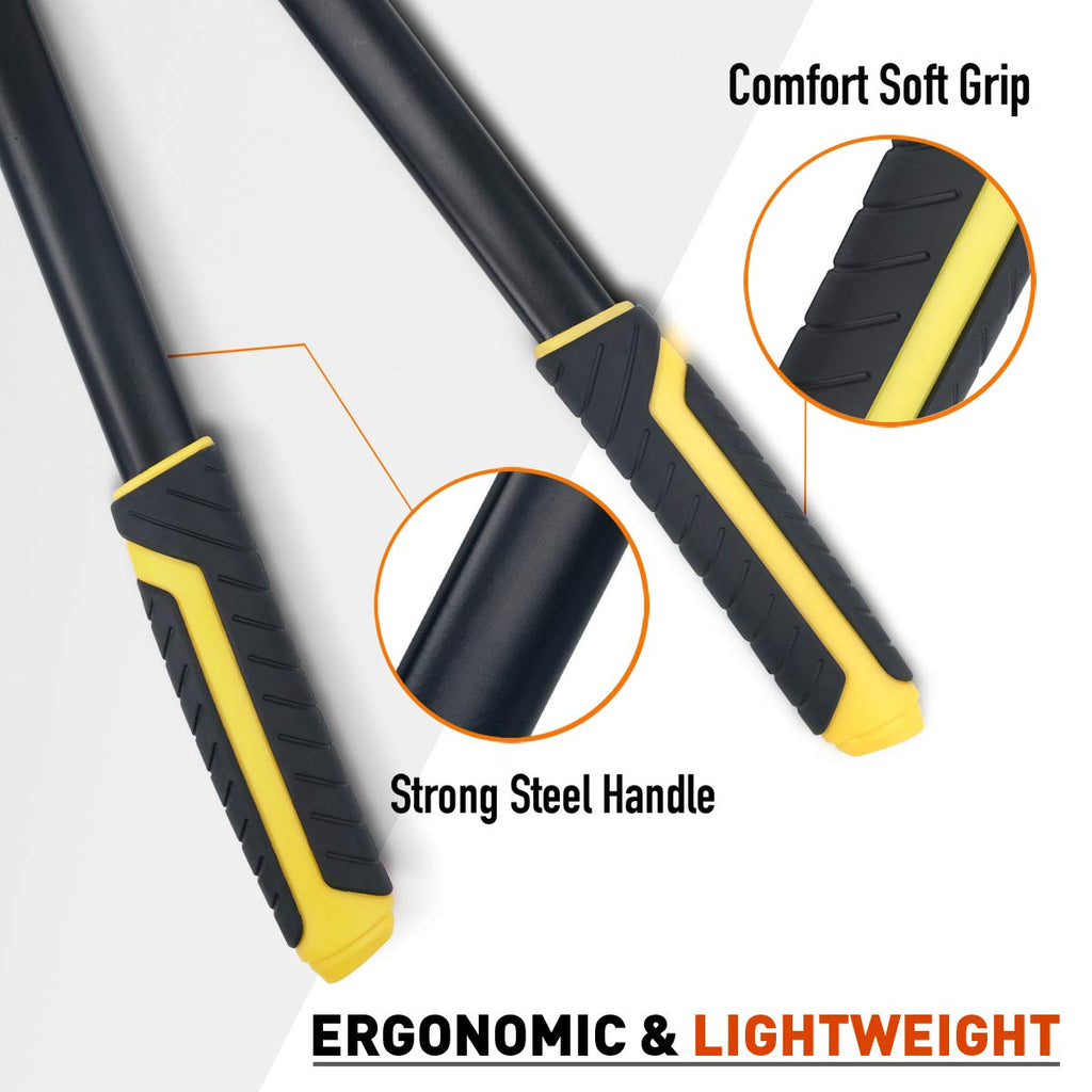 Jardineer Ratchet Anvil Loppers, Heavy Duty Tree Branch Cutters with 2" Cutting Capacity, Labor-Saving Garden Loppers with Additional SK5 Spare Blade for Yard, Orchard & Thick Shrub Trimming