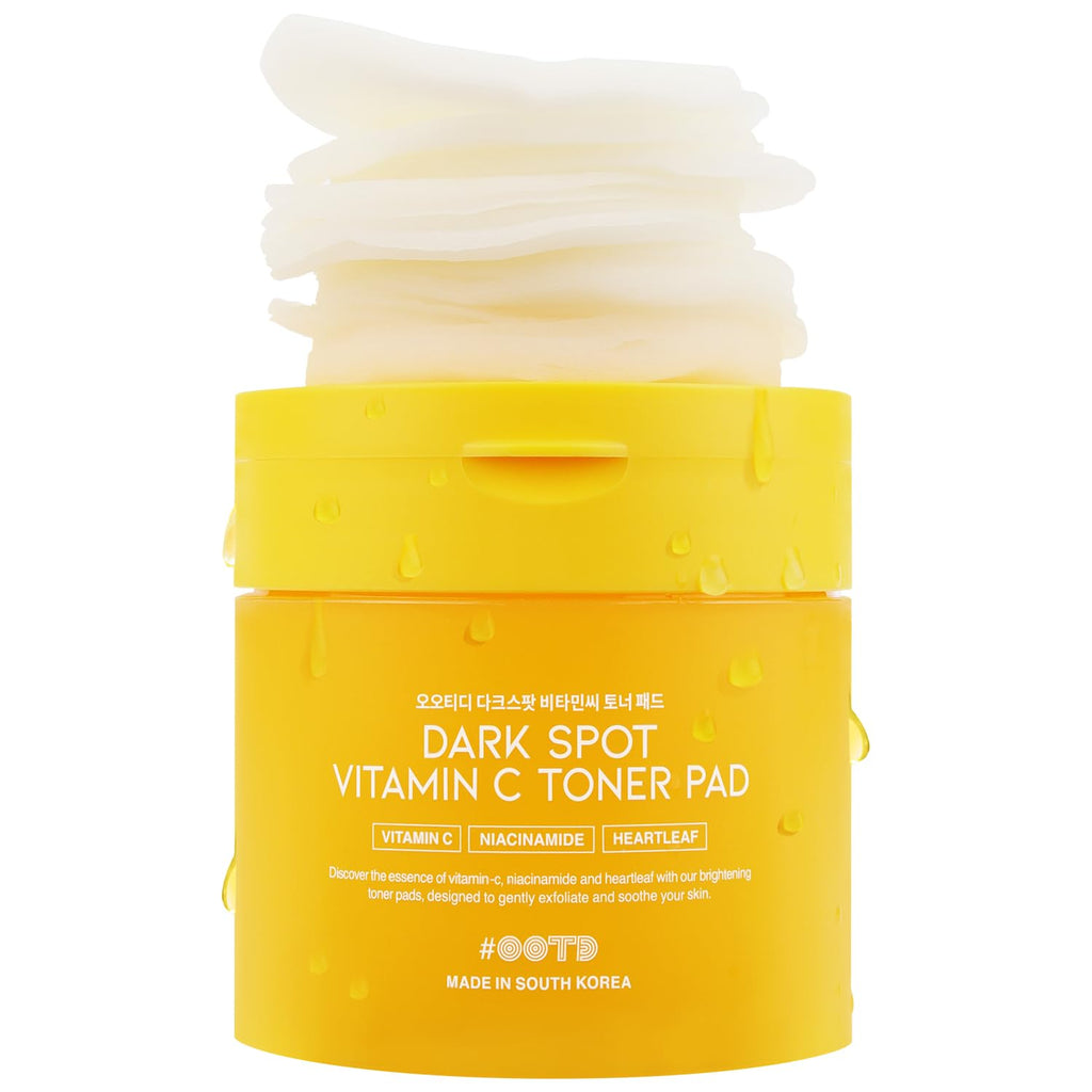 Boosting Toner Pads for Face Oily Skin Korean, #OOTD Vitamin C Niacinamide Heartleaf Hydrating Calming Redness, Vitamin C Toner Pad 70Pads 4.05oz 120ml