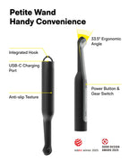 HOTO Wand™ Cordless Spin Scrubber, Electric Rechargeble Grout Cleaning Brush, IPX7 Waterproof Bathroom Scrubber, 12 Replaceable Brush Heads Version Power Scrubber for Grout, Tiles, Corners, Crevices