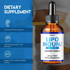 LipoMounj Gotas, LipoMount Mounj Drops Liquid Supplement Support Official Advanced Formula, Lipos Mount Mounjaro Premium Blend Maximum Strength All-Natural Ingredients, LipoMoun Mouj Liquido (2oz)