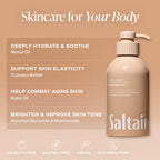 Saltair Body Wash 2-Pack – Santal Bloom – Moisturizing Body Wash with Monoi Oil and Cupuacu Butter – Scented Shower Gel for Women and Men – 2x 17oz – Vegan, Cruelty-Free, Paraben-Free
