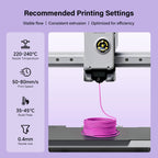 EONO3D Matte TPU Filament 1.75mm, 1kg - Shore 95A Flexible & Durable TPU, Matte Purple, Low-Gloss Matte Finish, Minimal Layer Lines, for Phone Cases, Wearables & Functional Parts