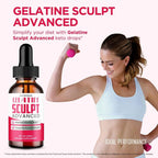 Gelatine Sculpt Drops, Official Gelatine Sculpt Supplement Dropper, All Natural Keto Liquid Droppers, Advanced Formula Sustain Active Lifestyle & Fitness Goals, GelatineSculpt Reviews (3 Pack)