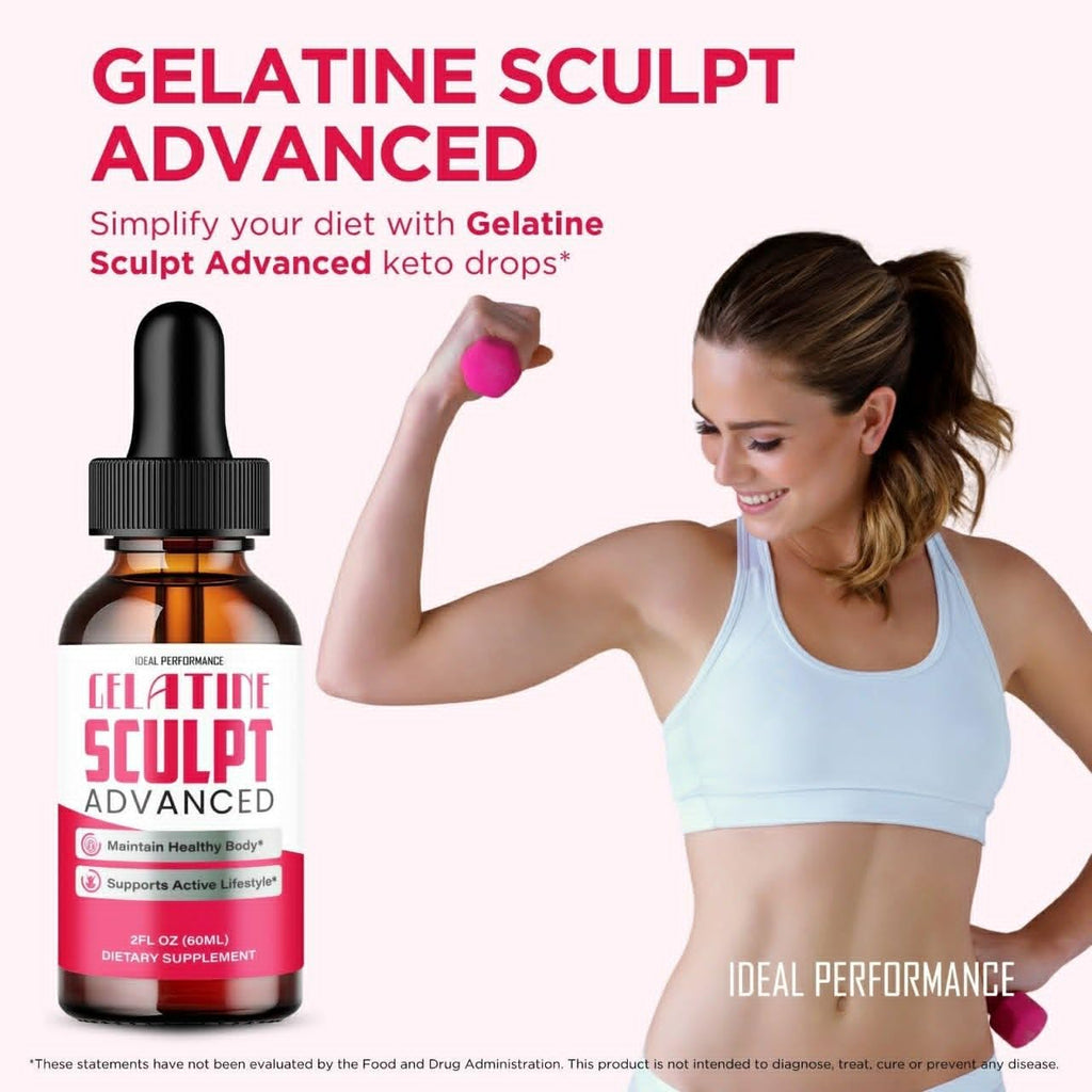Gelatine Sculpt Drops, Official Gelatine Sculpt Supplement Dropper, All Natural Keto Liquid Droppers, Advanced Formula Sustain Active Lifestyle & Fitness Goals, GelatineSculpt Reviews (5 Pack)