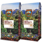 Java Planet Organic, Papua New Guinea Single Origin Dark Roast, Smooth Full Flavored Organic Coffee Beans, Low Acid, Whole Bean Coffee Two 1LB Bags