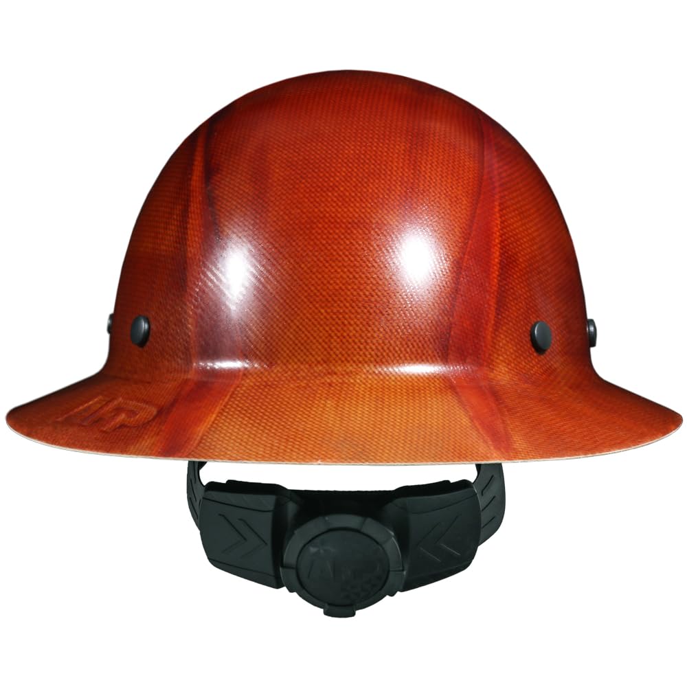 AFP Fiber Full Brim Hard Hat | 6 Point Ratchet Suspension | OSHA & ANSI Rated | Hard Hats for Men | Premium Construction Helmets for Safety