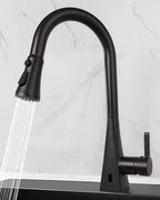 Hibbent Pull Down Kitchen Faucet Head Replacement, 3-Function NSF/ANSI/CAN 61 & CUPC Certified Sink Spray Nozzle, 15 Adapters, Compatible with Moen, Delta, Kohler Faucets, Oil-Rubbed Bronze