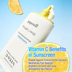 Goodal Green Tangerine Vita-C Dark Spot UV Defense Sunscreen SPF 50, Daily Skin Care Korean Sunscreen for Face, Broad spectrum, No White Cast (1.69 fl oz / 50ml)