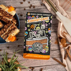 Bones Coffee Company Carrot Cake Flavored Coffee Beans, Whole Bean Coffee Medium Roast Low Acid, Carrot Cake Flavor (12 oz)