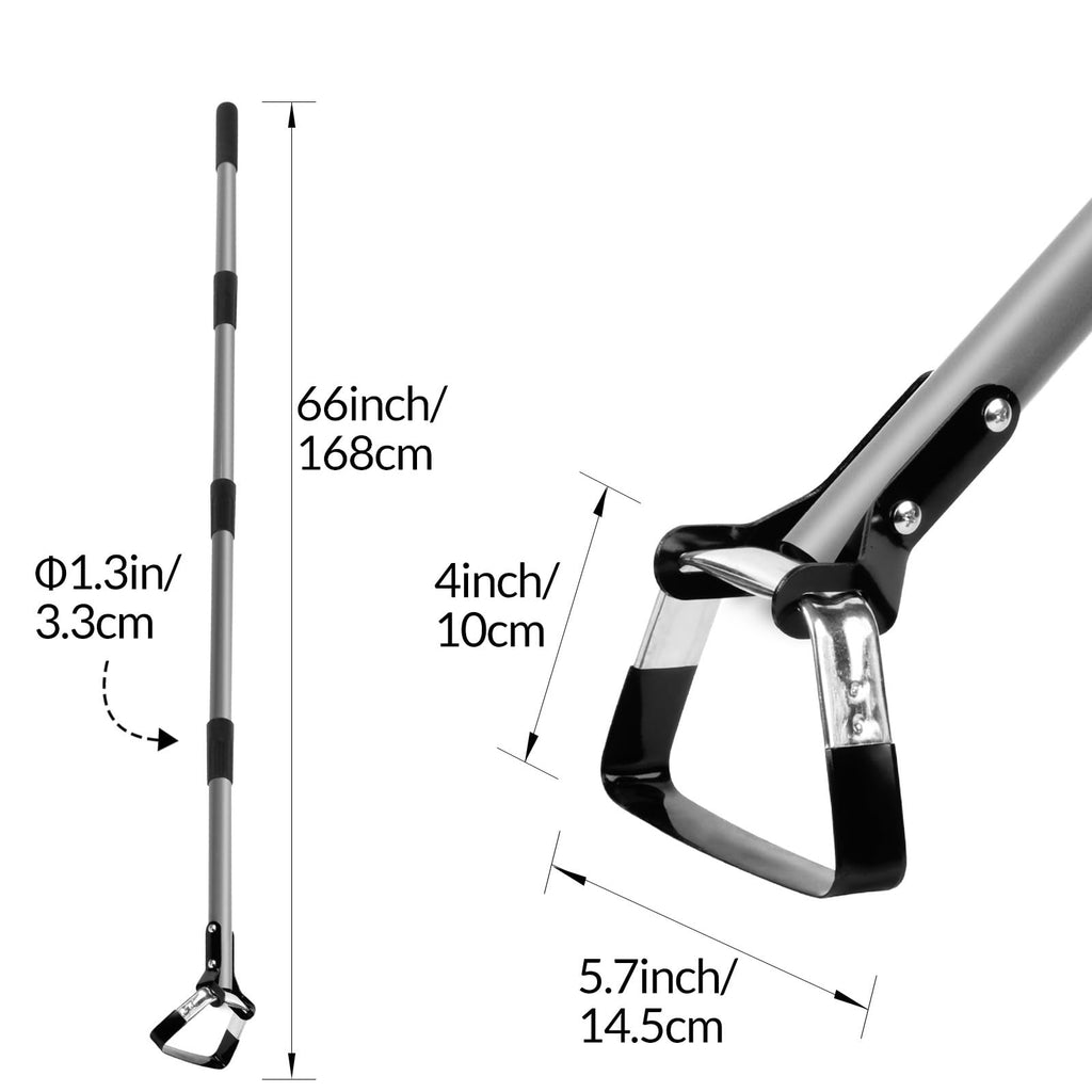 Walensee Action Hoe for Weeding Stirrup Hoe Tools for Garden with Adjustable 36-66 Inch Scuffle Loop Hoe Gardening Weeder Cultivator Durable Handle Weeding Rake with Cushioned Grip
