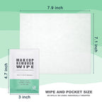 Gisdo 100 pcs Disposable Skin Cleansing Wipes, Individual Wrapped, Safe, Convenient, Lightweight, Remove Makeup(Green)