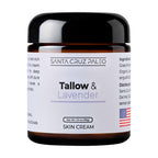 Santa Cruz Paleo, Suet Beef Tallow, Lavendar Moisturizer, Organic, Grassfed Beef Tallow Skin Care, Non-Comedogenic Face & Body Moisturizer for Sensitive Skin, Lavendar, 3.5 Oz