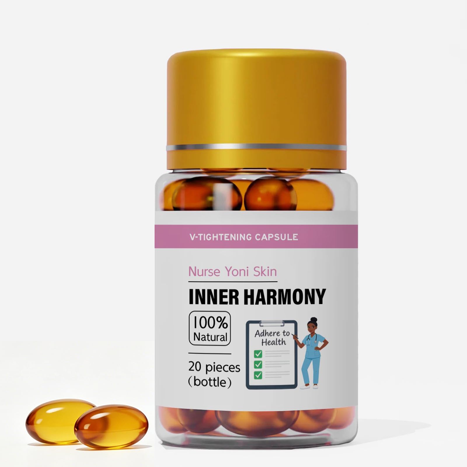 Nurse Yoni Skin 1PCSNurse Yoni Skin Inner Harmony for Women,Inner Harmony Capsules Tightening Capsules (1pcs)