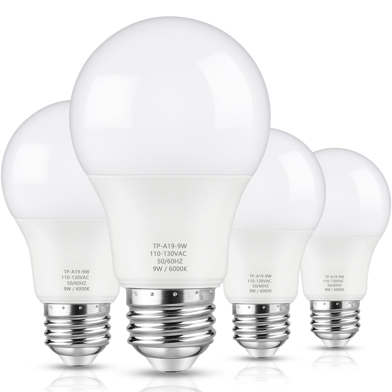 Maylaywood A19 LED Light Bulbs, 60W Equivalent Cool White 6000K 850LM