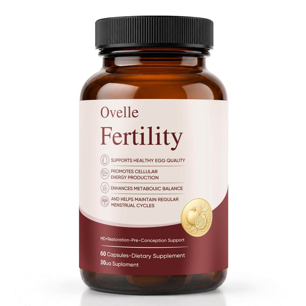 OVELLE FERTILITY Supplement for Women, Hormonal Balance & NAD+ Energy Support, 60 Vegetarian Capsules