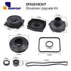 SPX2610CKIT Drivetrain Upgrade Kit Replacement for Hayward Super Pump 1600X, 1-1/2-HP – Restore Performance with Durable, Easy-to-Install Parts