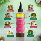 Madani Scalp Stimulator Hair Growth Oil, 4 fl oz, Nourishing Follicle Treatment, Hair Repair Regrowth with Rosemary & Mint