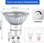 LPSAFP LED GU10 Range Hood Light Bulbs, LED Stove Appliance Light Bulb, Kitchen Light Replacement Halogen Light Bulb, 50W Equivalent, Warm White 120V/AC, 6W 550 Lm, Dimmable,Waterproof IP65 Pack of 2