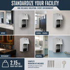 Stylever Commercial Toilet Paper Dispenser - Double Roll Holder