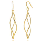 Gold Dangle Earrings 14K Gold Earrings for Women