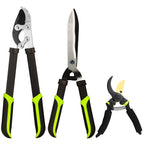 YRTSH Loppers Hedge Clippers & Pruners Combo Set 3-Piece Hedge Shears