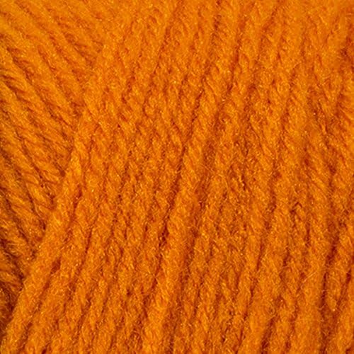 Red Heart Super Saver Pumpkin E300-254 (3-Skeins - Same Dye Lot) Worsted Medium #4 Acrylic Yarn for Crocheting and Knitting with Project Bag