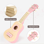 Vanplay Pink Guitar Set for Toddler Girl Toys 2-3 Year Old Birthday Gifts
