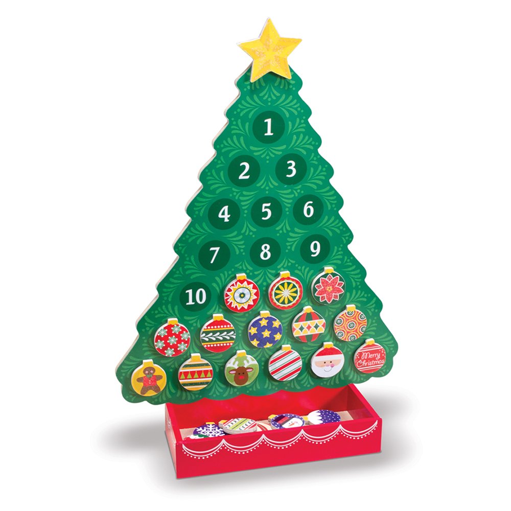 Melissa & Doug Countdown to Christmas Wooden Advent Calendar