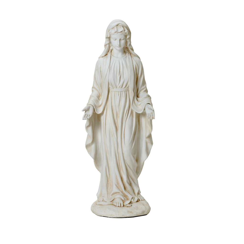 LuxenHome Virgin Mary Statue Outdoor, 29.5'' Large Outdoor Garden Statues