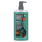 Dove Men+Care Whole Body Deodorant Cream with Body Wash Eucalyptus Cedar Oil Plant Powered 2 Items