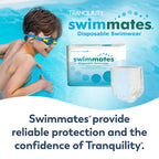 Swimmates Adult Swim Underwear, Pull-up with Tear-Away Side Seams, Unisex, Disposable, Youth XL (22"- 36" Waist) Adult Small, 22 Count (Pack of 1)