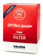 VAUEN Dr. Perl Junior 9mm Charcoal Pipe Filters, 180 Count Value Pack