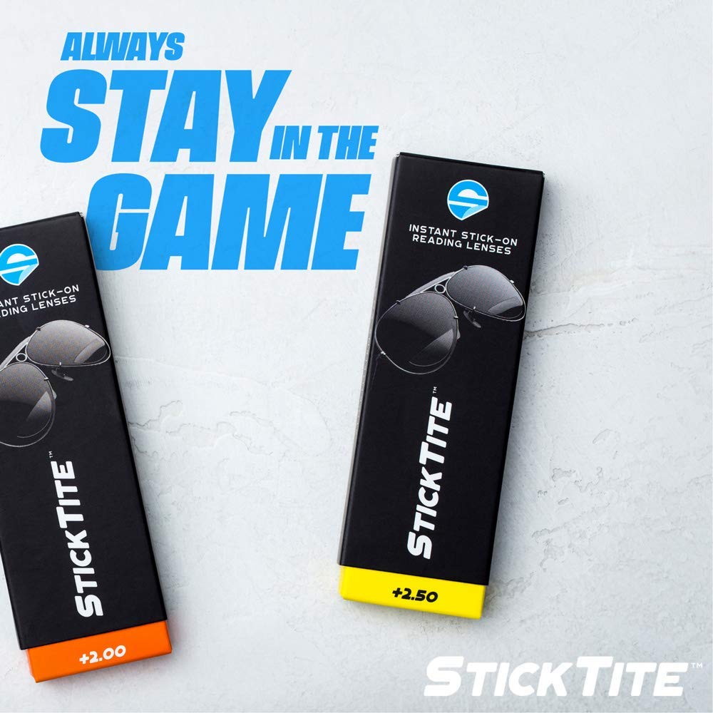 StickTite Lenses Small 28mm (Single Pack) – Stick-on bifocal lens - Instantly convert sunglasses, goggles, or glasses into magnified, bifocal sunglasses. (1 pair) 1.5 diopter
