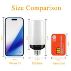 Bitrue LED Flame Bulb, 4 Modes, E26 Base, Gravity Sensor,Decor Light,2-Pack