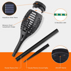 10Pack Solar Torch Light Outdoor Flickering Flame for Halloween Decorations