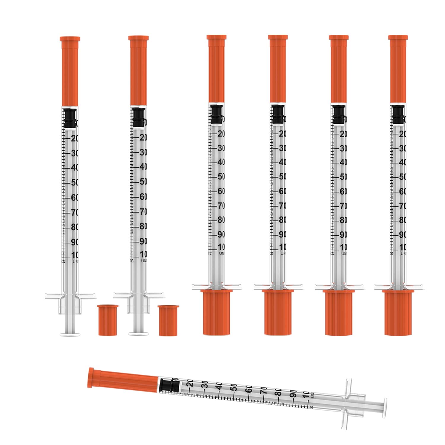 31 Gauge 5/16 inch Needle, 1ml Disposable Lab Dispensing Supplies, 30Pack