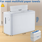 Pollock Paper Towel Dispenser Holder Countertop Commercial,White-L