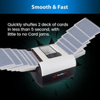ShuffleBox Automatic Card Mixer S1 with Built-in Rechargeable 2000mAh Battery, Ultra-Silent 2-Stage Mixing Machine