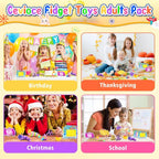 Cevioce 15Pcs Fidget Toys Adults Pack,Stocking Stuffers for Teens Boys Girls,Autism Sensory Toys with Fidget Spinner Slug Magnetic Rings,Squishy Fidget Toys ADHD Stress Relief,Party Favor for Kid-BPY