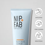 Nip + Fab Glycolic Fix Scrub (2.5 fl oz) – 3% Glycolic Acid 3-in-1 Facial Exfoliator – Brightening AHA Face Scrub with Salicylic Acid for Smooth Radiant Skin