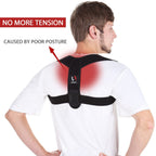 Schiara Posture Corrector for both Men and Women, Comfortable Upper and Back Brace, Adjustable Back Straightener Support for Back, Shoulder and Neck
