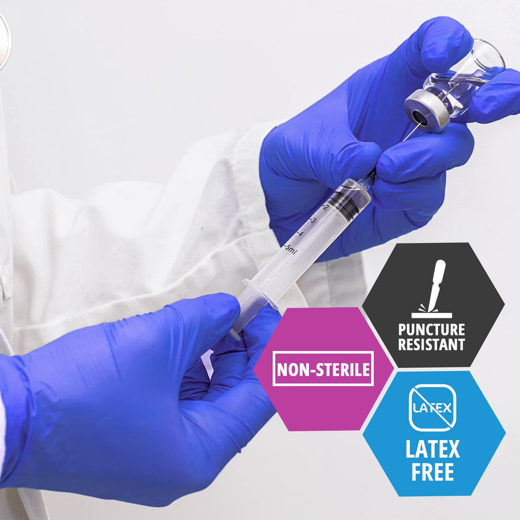 MED PRIDE Nitrile Medical Exam Gloves,Powder & Latex-Free,Large,1000-Count